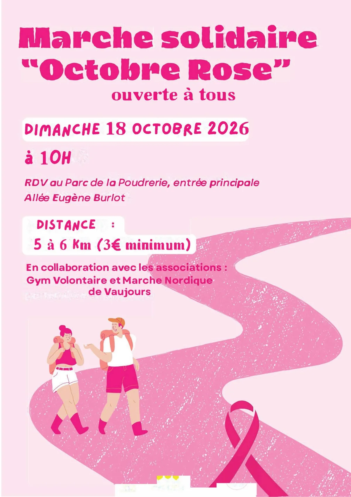 Affiche de la Marche Nordique de Vaujours